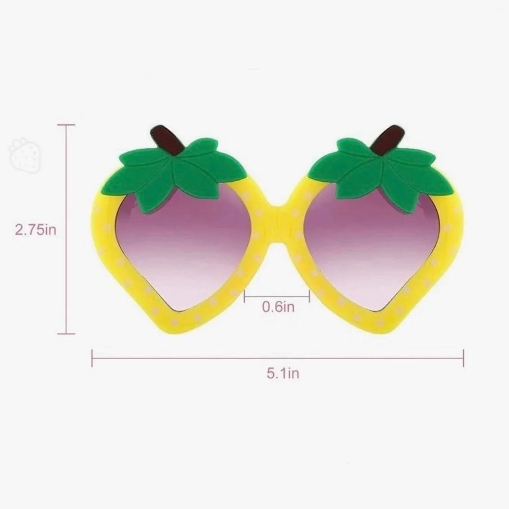 Yellow Strawberry Kids Sunglasses Toddler Kids - Boys/Girls